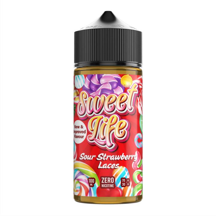 Image of Sour Strawberry Laces by Sweet Life