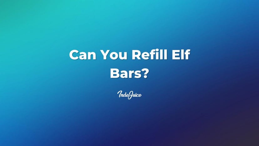 Can You Refill Elf Bars?