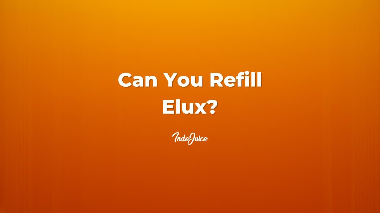 Can You Refill Elux?