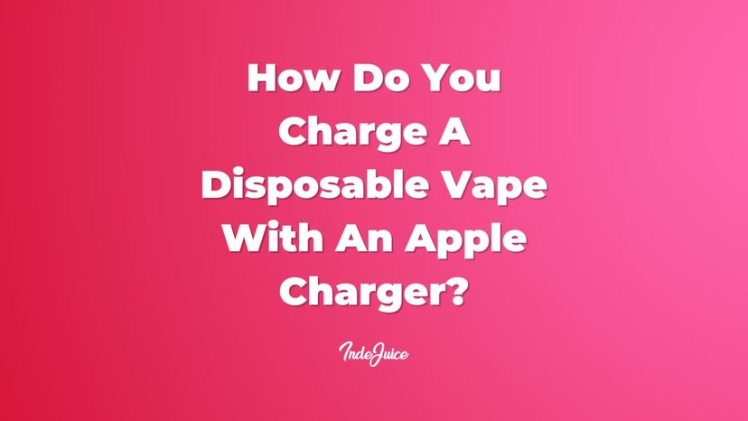 How Do You Charge A Disposable Vape With An Apple Charger?
