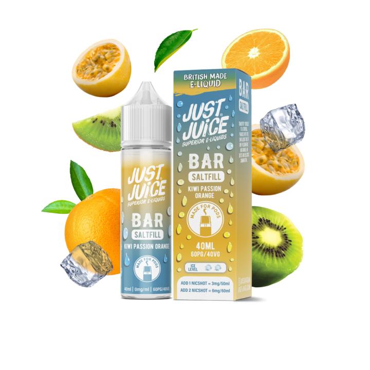 Image of Kiwi Passion Orange Saltfill 40ml by Just Juice