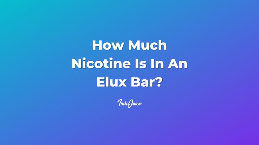 How Much Nicotine Is In An Elux Bar?