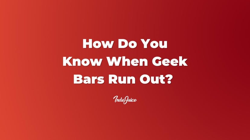How Do You Know When Geek Bars Run Out?