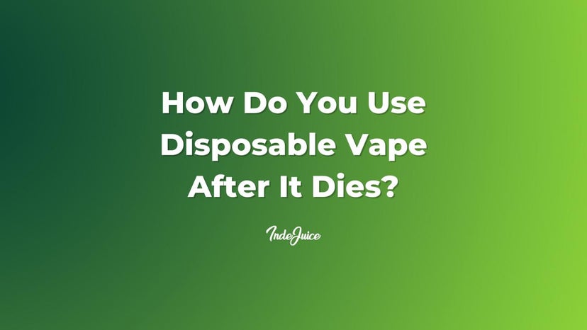 How Do You Use Disposable Vape After It Dies?