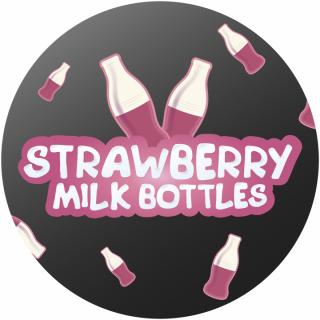 Strawberry Milk Bottles Logo