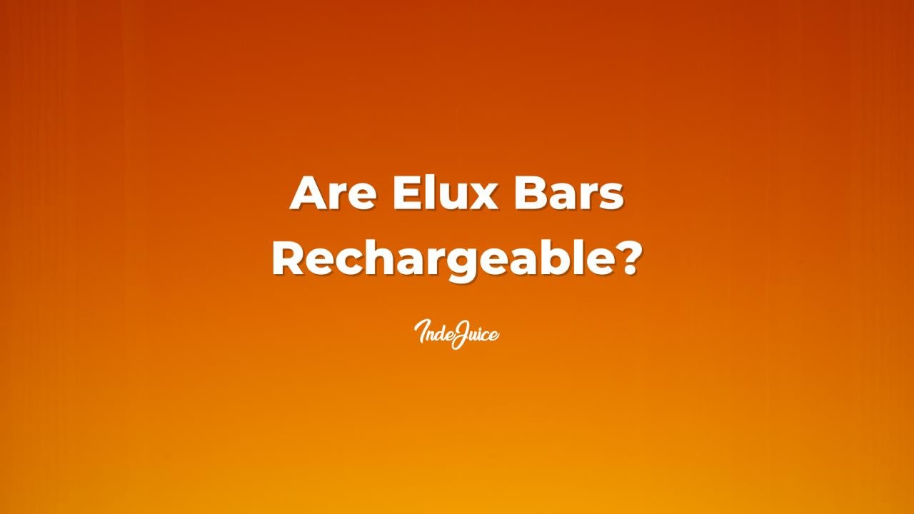 Are Elux Bars Rechargeable?