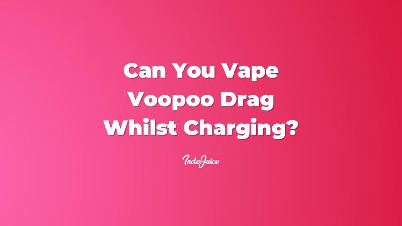 Can You Vape Voopoo Drag Whilst Charging?