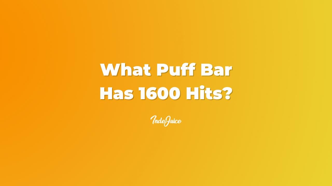 What Puff Bar Has 1600 Hits?