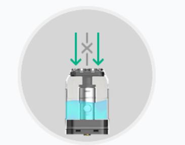 image showing how to refill a refillable vape pod